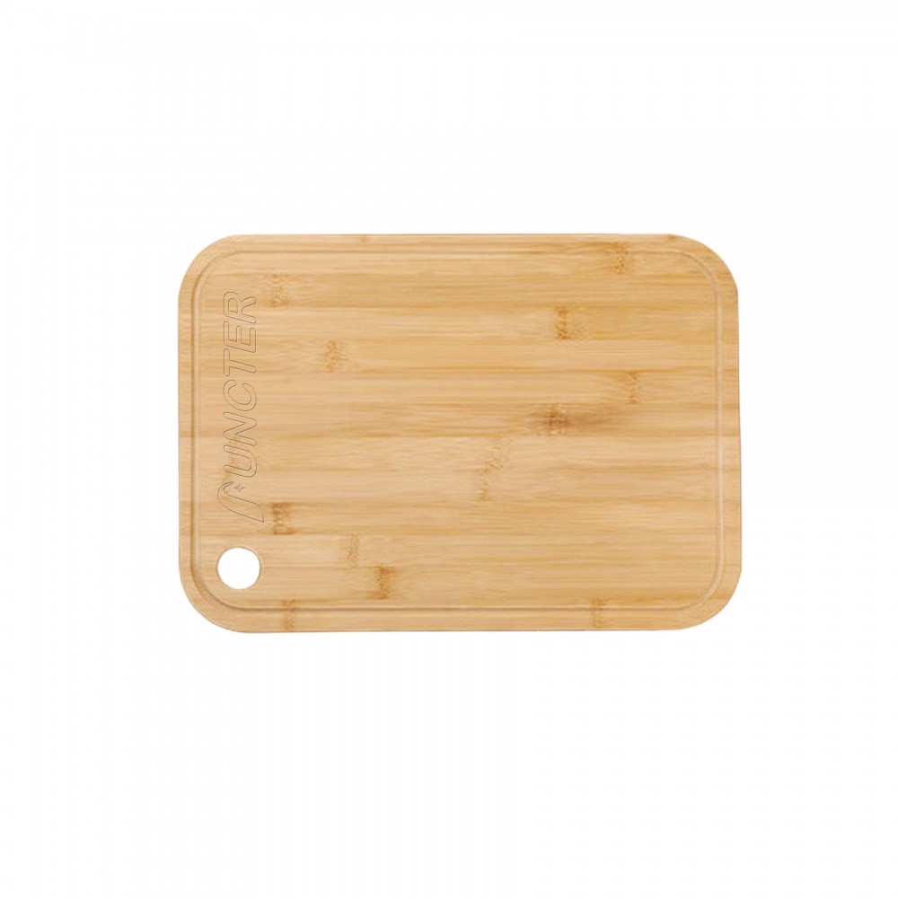Reversible Bamboo Cutting Board 14" X 10" with Logo Reversible Bamboo Cutting Board 14" X 10" with Logo