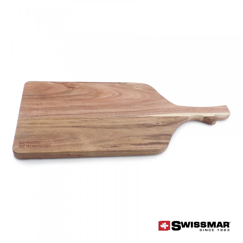 Custom Engraved Swissmar Paddle Serving Board - Acacia Custom Engraved Swissmar Paddle Serving Board - Acacia