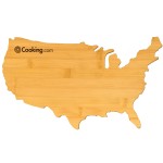 Usa Map-Shaped Cutting Board with Logo
