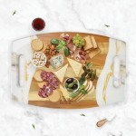 Look Edgy Decorative Serving Board with Dual Handles with Logo
