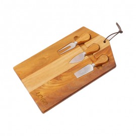 Wooden Cheese serving board with Logo