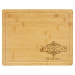 Personalized 11" x 13.75" Bamboo Wood Cutting Boards w/Drip Ring