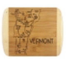 A Slice of Life Vermont Serving & Cutting Board with Logo