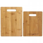 Custom Imprinted 2 Pc Bamboo Cutting Board Set