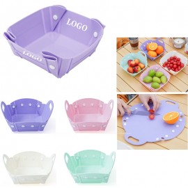 Customized 2-in-1 Multifunction Portable Fruit Basket Picnic Kitchen Cutting Basket  Customized 2-in-1 Multifunction Portable Fruit Basket Picnic Kitchen Cutting Basket