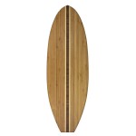 7.5" x 23" - Bamboo Surfboard Cutting Boards Wood with Logo