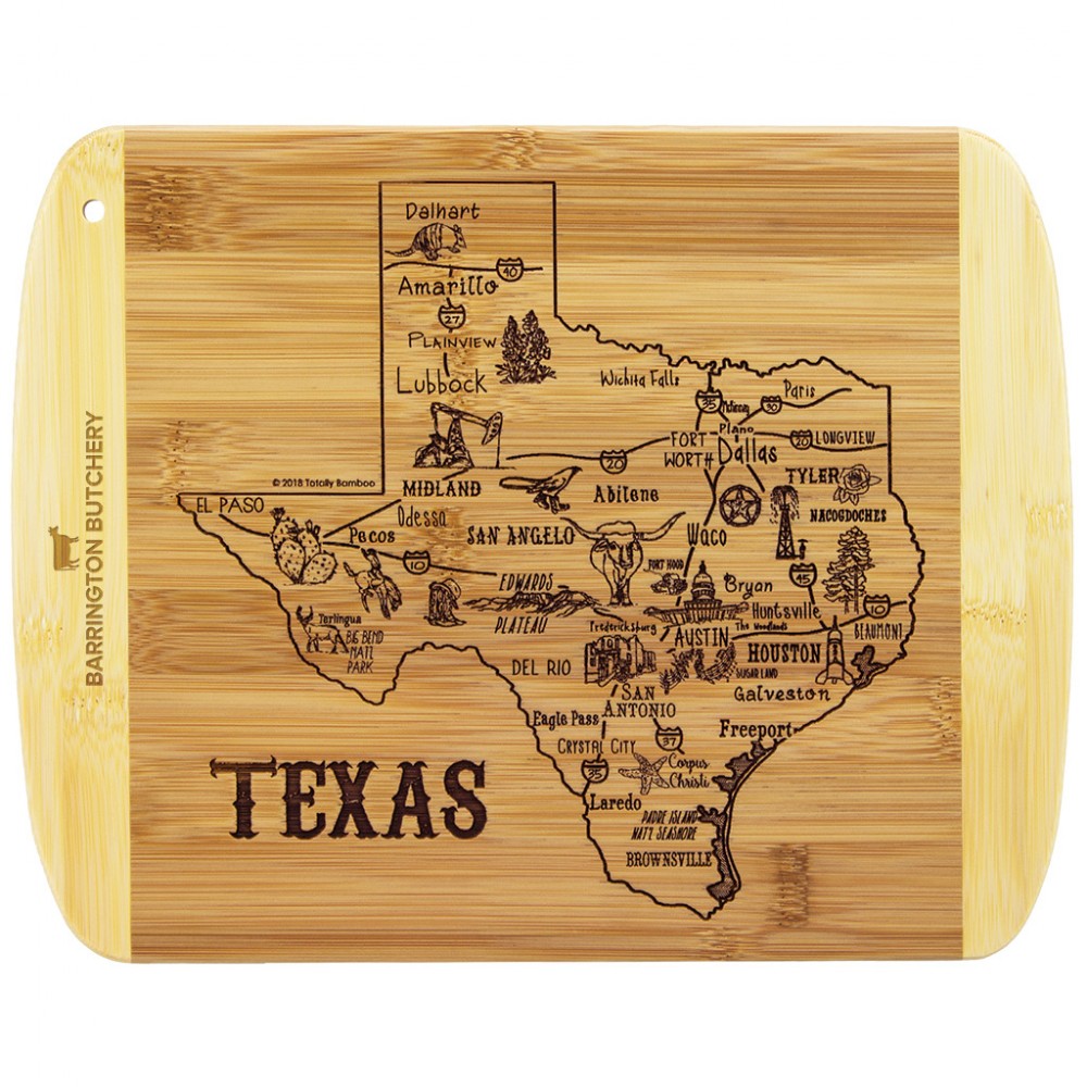 Logo Branded A Slice of Life Texas Serving & Cutting Board