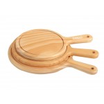 Customized Natural Bamboo Wooden Pizza Tray