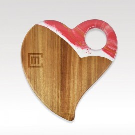 Logo Branded Tasting Board Heart