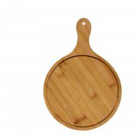 Personalized 8" Round Bamboo Wood Hanging Chopping Board