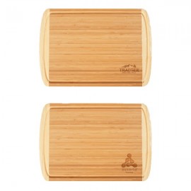 Custom Imprinted Kona Groove 18" X 12-1/2" Bamboo Cutting Board