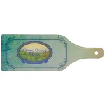 Full Color Wine Bottle Shaped Glass Cutting Board Custom Imprinted