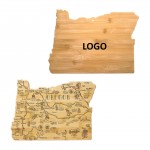 Custom Engraved Oregon Shaped Serving Cutting Board