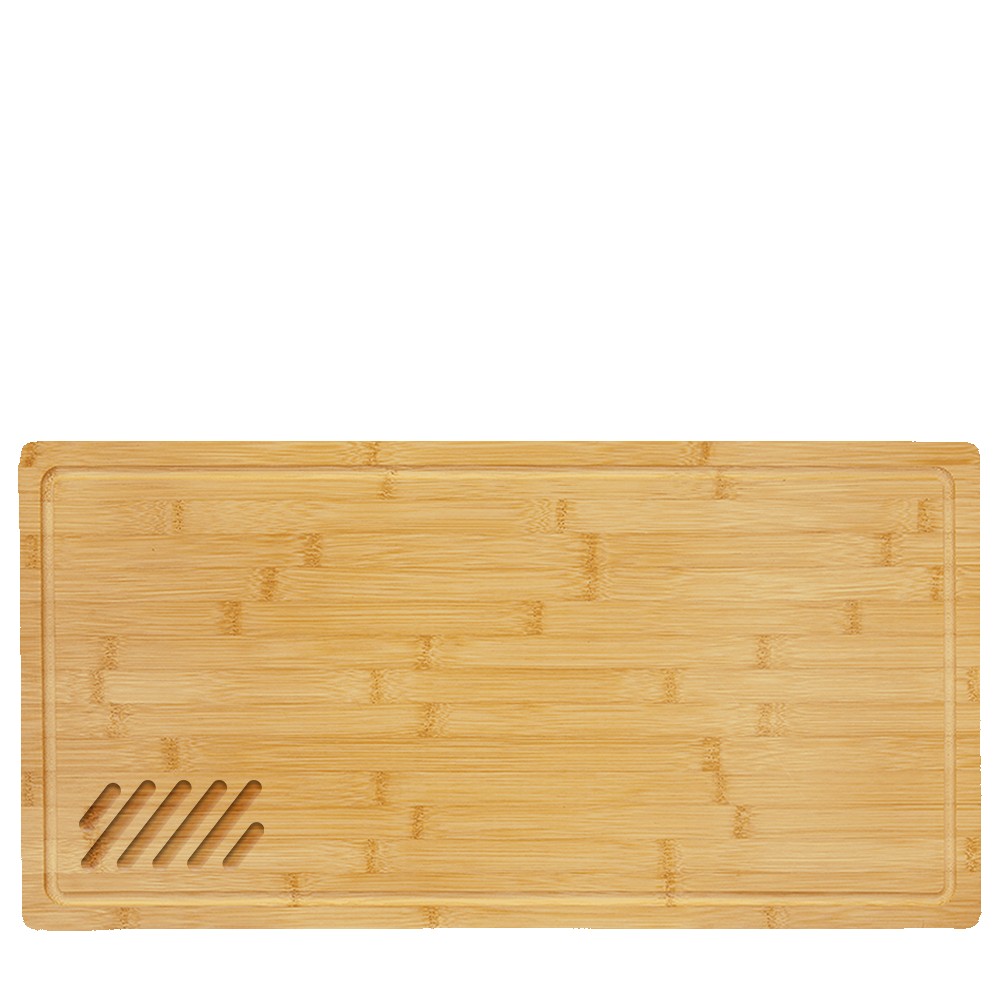 Bamboo Cutting Board with Drip Ring with Logo