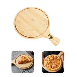 Round Bamboo Cheese Paddle Board with Logo  Round Bamboo Cheese Paddle Board with Logo