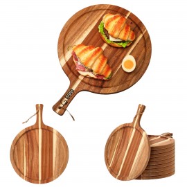 Acacia Wood Pizza Tray with Logo