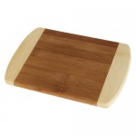 Totally Bamboo 8" 2-Tone Cutting Bar Board with Engraved Gift Box Logo Branded