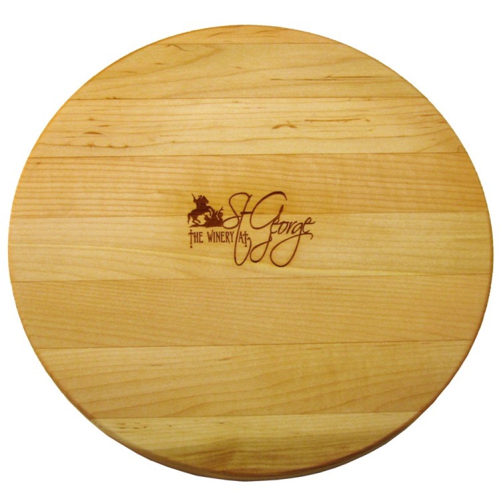 12" Wood Cutting Board with Logo
