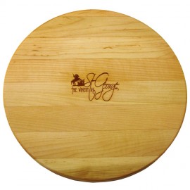 12" Wood Cutting Board with Logo