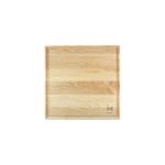 12 x 12" Maple Square Cutting Board with Juice Groove with Logo