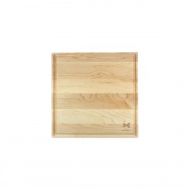12 x 12" Maple Square Cutting Board with Juice Groove with Logo