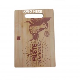 6" x 9" Bamboo Rectangle Cutting Board with Logo