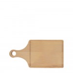 13 1/2" x 7" Maple Cutting Board Paddle Shape W/ Drip Ring with Logo
