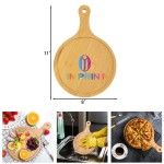 Custom 8-12 Inch Round Charcuterie Board with Handle