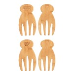 Logo Branded Bamboo Salad Hands