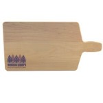 16" Bread & Cheese Wood Cutting Board with Logo
