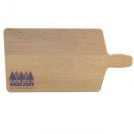 16" Bread & Cheese Wood Cutting Board with Logo  16" Bread & Cheese Wood Cutting Board with Logo