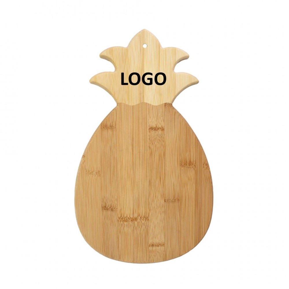 Custom Imprinted Pineapple Shaped Bamboo Bread Board