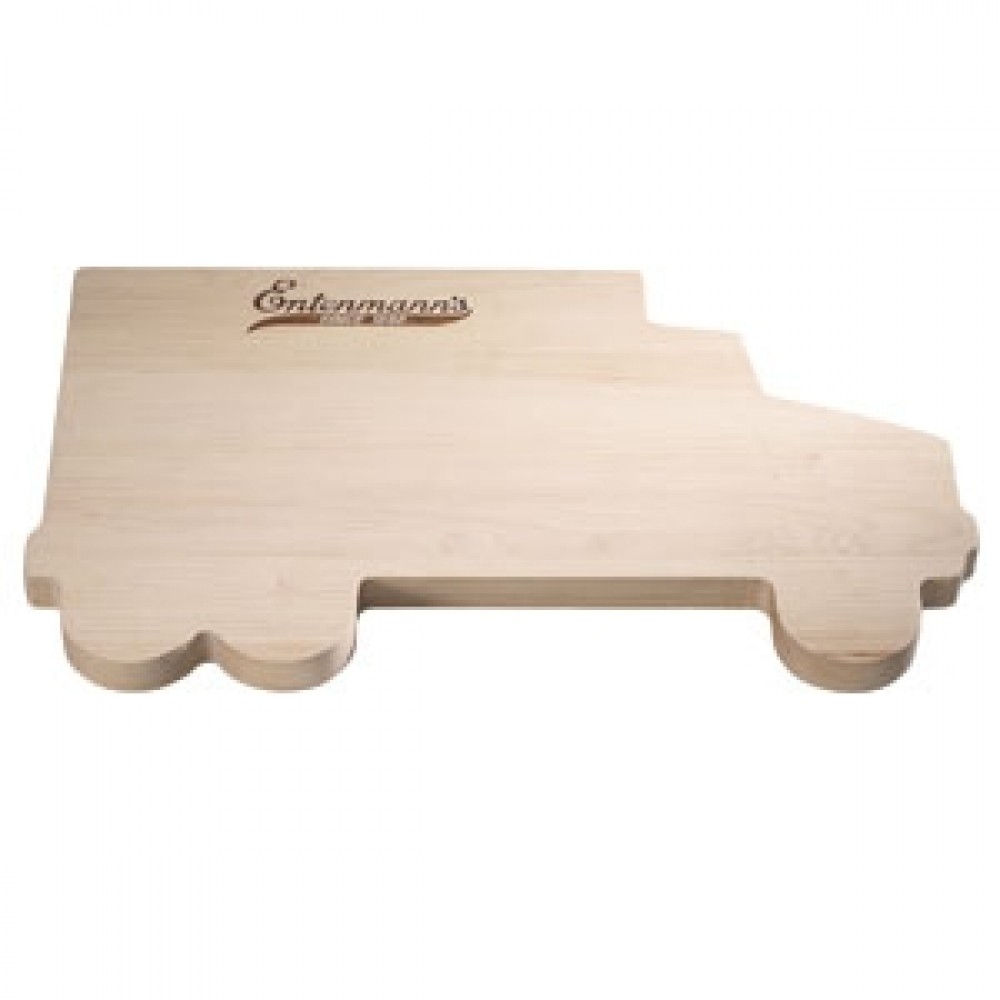 Truck Shaped Wood Cutting Board with Logo