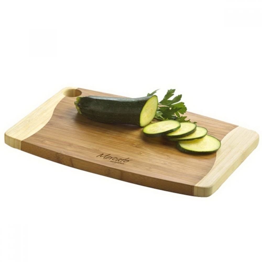 Promotional BistroTek End Waves Premium Bamboo Cutting Board Promotional BistroTek End Waves Premium Bamboo Cutting Board