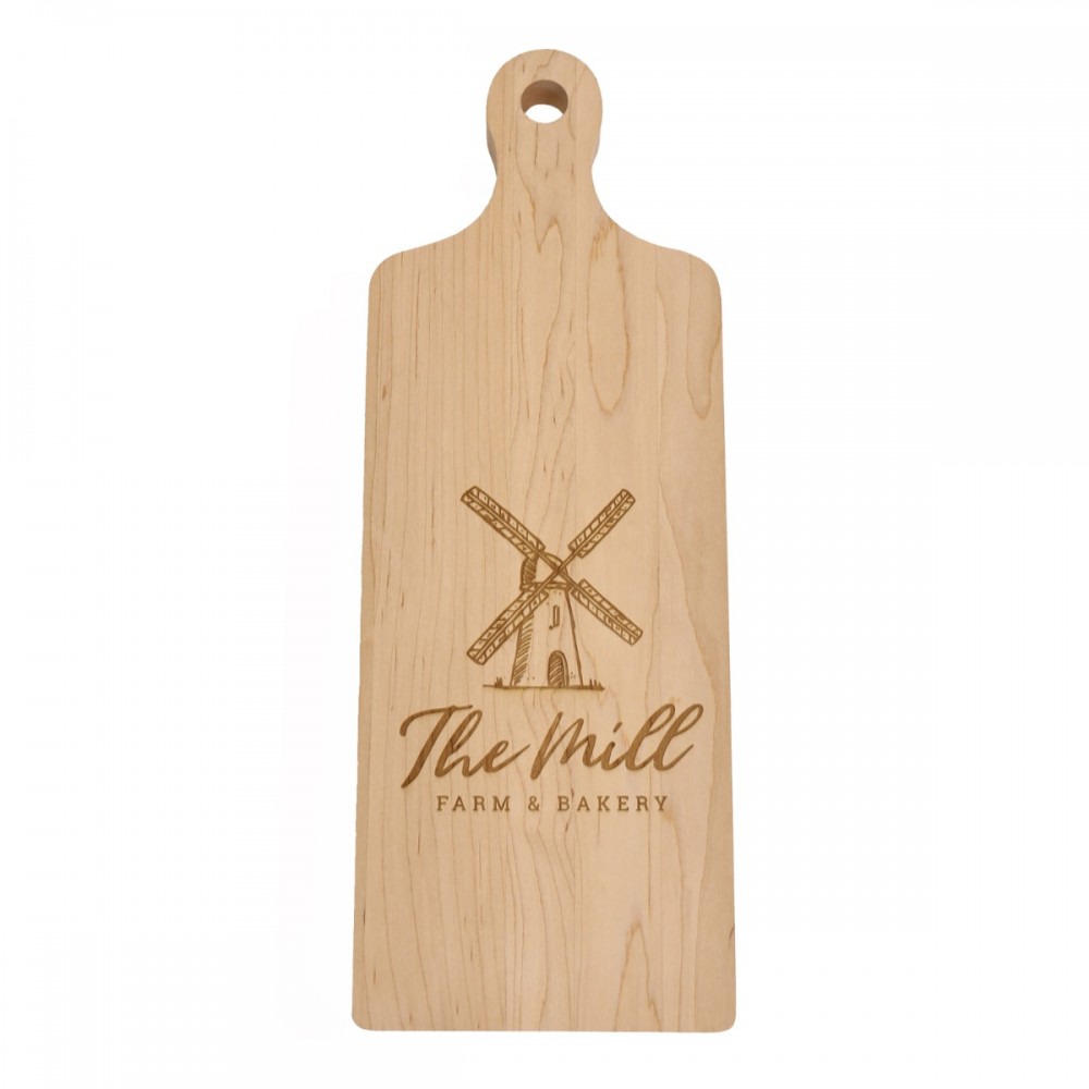5.5" x 15" Maple Paddle Cutting Board with Logo