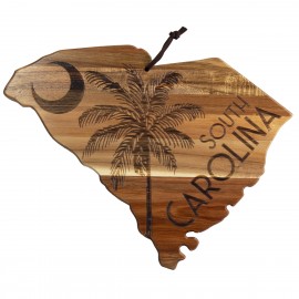 Promotional Rock & Branch Origins Series South Carolina State Shaped Wood Serving & Cutting Board