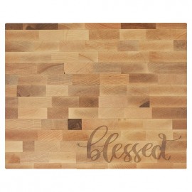 Personalized Maple Butcherblock Cutting Board, 16" x 13" x 1 1/2"  Personalized Maple Butcherblock Cutting Board, 16" x 13" x 1 1/2"