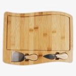 Customized Bamboo Cheese Cutting Board Platter with Juice Groove