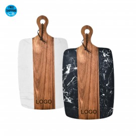 Custom Acacia Marble Serving Board Large - OCEAN  Custom Acacia Marble Serving Board Large - OCEAN