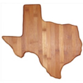 Texas State Bamboo Cutting & Serving Board with Logo