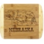 A Slice of Life Nebraska Serving & Cutting Board with Logo