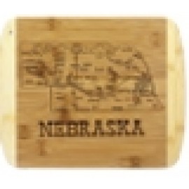 A Slice of Life Nebraska Serving & Cutting Board with Logo