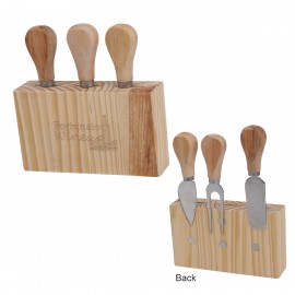 Customized 3-Piece Cheese Cutlery Set  Customized 3-Piece Cheese Cutlery Set