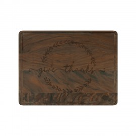 Promotional 11" x 8" Walnut Cutting Board with Juice Groove