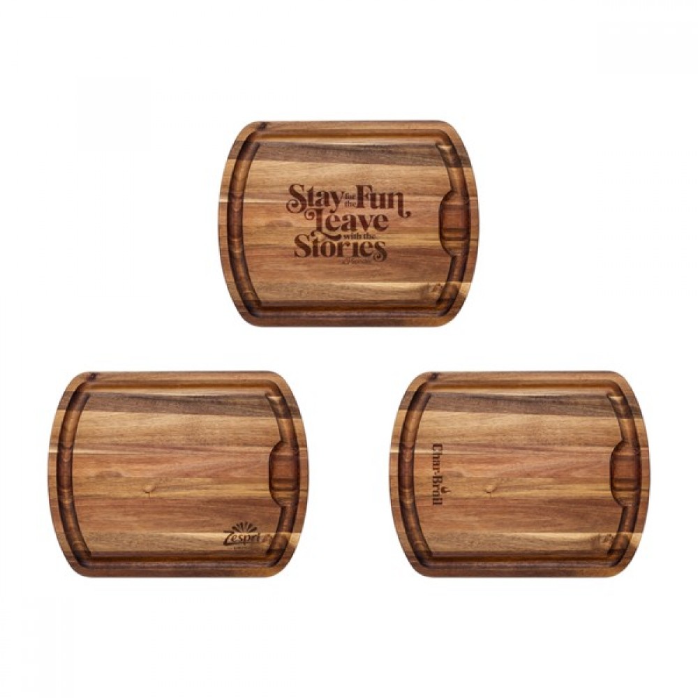 Custom Engraved Rock and Branch Acacia Carver Board