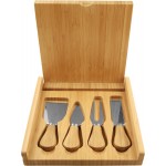 Bamboo Cheese Tool Set with Logo