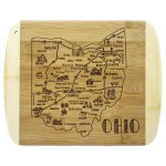 A Slice of Life Ohio Serving & Cutting Board with Logo