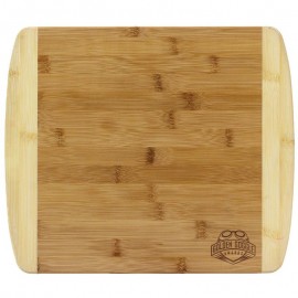 Custom Imprinted 2-Tone Bamboo Bar Board - 13 inch  Custom Imprinted 2-Tone Bamboo Bar Board - 13 inch