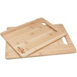 2 Piece Bamboo Cutting Board Set with Logo