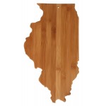 State Bamboo Cutting Board - Illinois Custom Imprinted